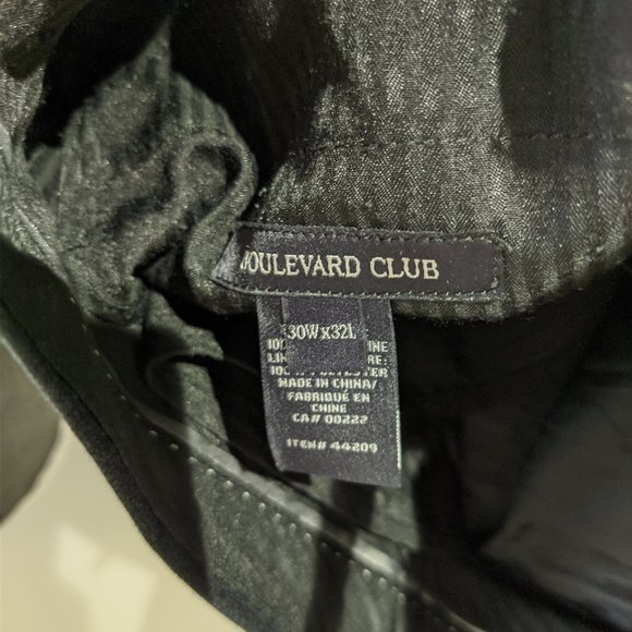 Boulevard Club Slim Adjusted Suit Pants 38R 30x32 - Picture 5 of 5